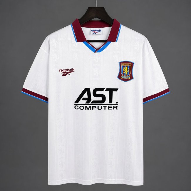 Retro 95/96 Aston Villa White Away Jersey