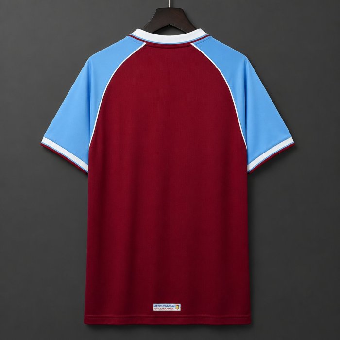 Retro 08/09 Aston Villa Claret & Sky Blue Home Jersey