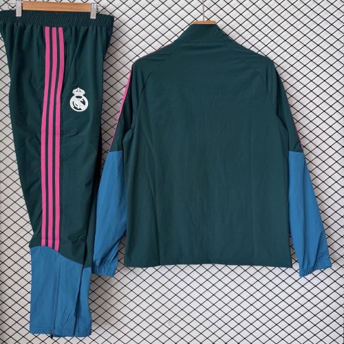 26/27 Real Madrid Dark Green & Pink Training Tracksuit