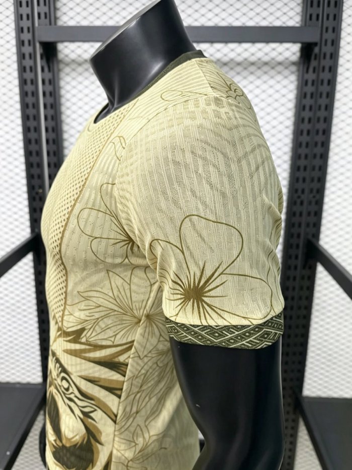 Player Version 2026 Brazil Gold with Parrot Graphic Special Edition Jersey