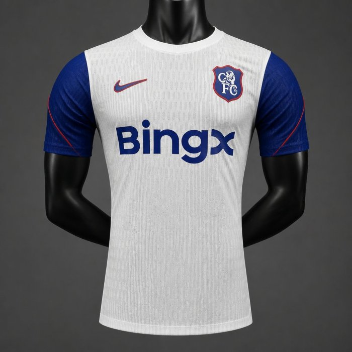 Player Version 26/27 Chelsea White with Blue  Away Jersey