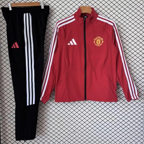 26/27 Manchester United Red & Black Training Tracksuit