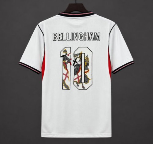 2026 England Home Bellingham With Stitched Name Number