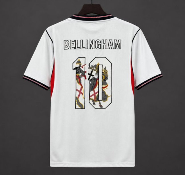 2026 England Home Bellingham With Stitched Name Number
