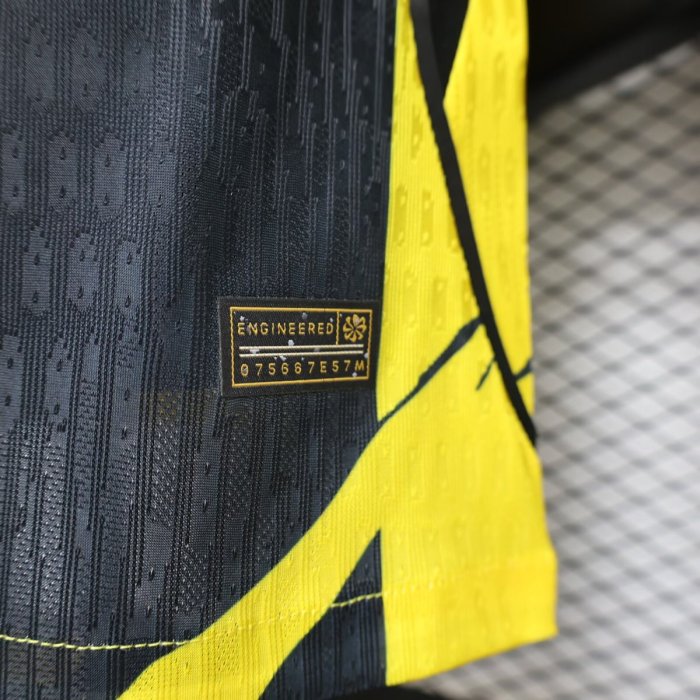 Player Version 26/27 Al-Ittihad Club Yellow & Black Stripes Home Jersey
