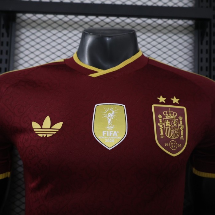 Player Version 26/27 Spain Third  Burgundy Jersey