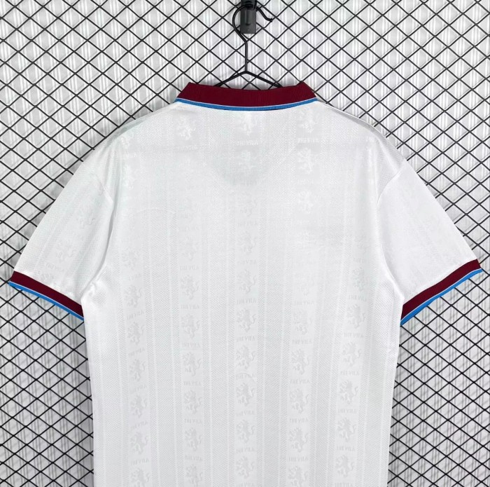 Retro 95/96  Aston Villa White Away Jersey
