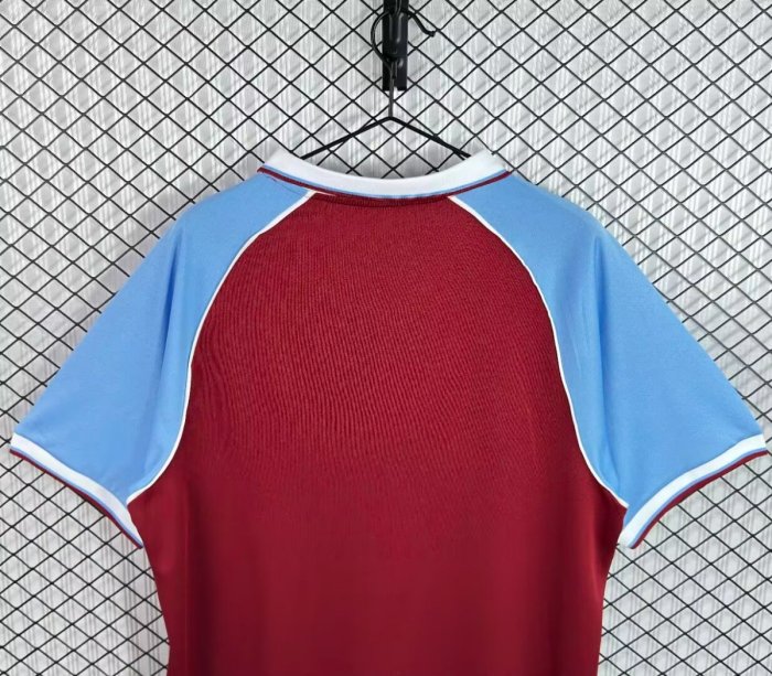 Retro 08/09  Aston Villa Claret & Sky Blue Home Jersey