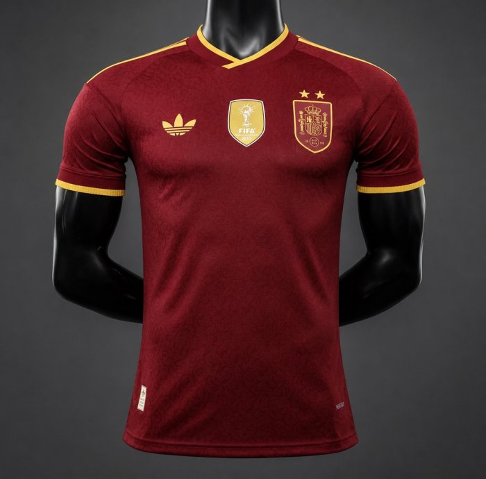 Player Version 26/27 Spain Third  Burgundy Jersey