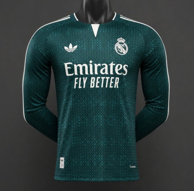 Player Version 26/27 Real Madrid Long Sleeve Away Jersey