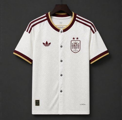 2026 Spain Away MLB White Jersey