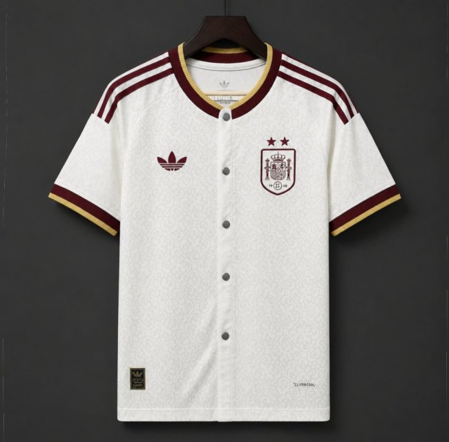 2026 Spain Away MLB White Jersey