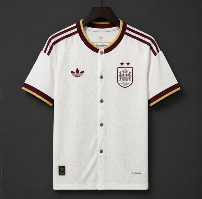 2026 Spain Away MLB White Jersey