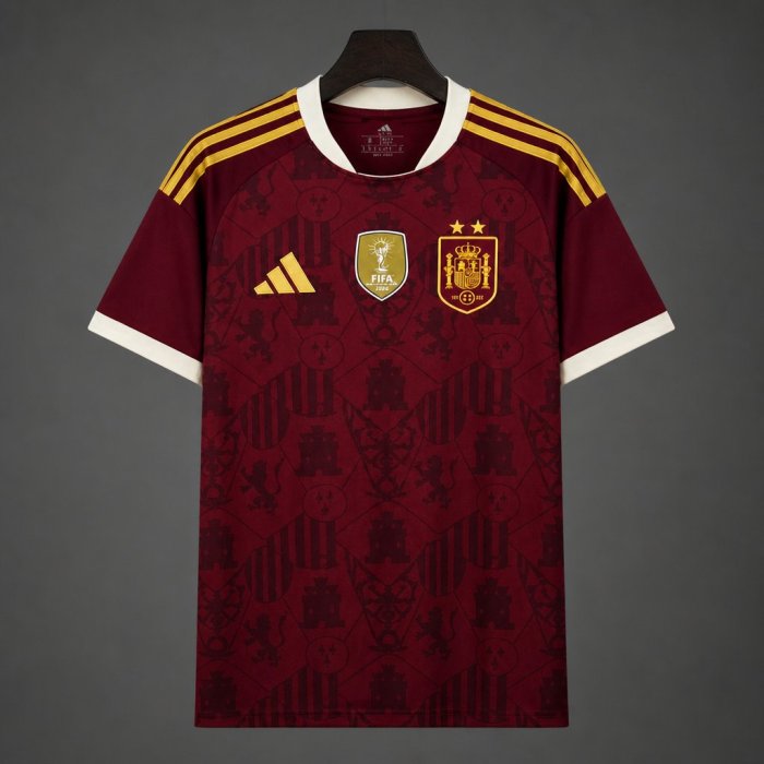 2026 Spain World Cup Champions Maroon  Jersey
