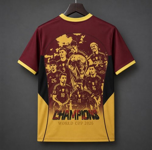 2026 Spain World Cup Champion Wine Special Jersey