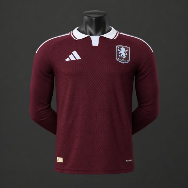 Player Version 26/27 Aston Villa Home Long Sleeve Jersey