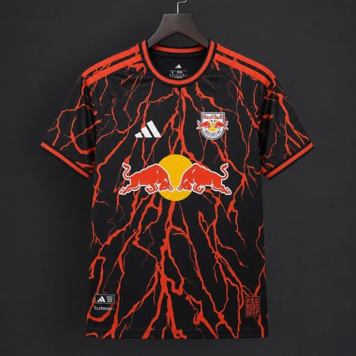 26/27 New York Red Bulls Black with Red Lava Pattern Away Jersey