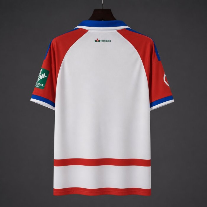26/27 Granada CF Red & White Hoops Home Jersey