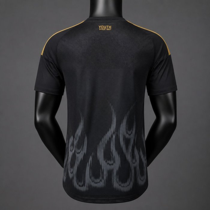 Player Version 26/27 Juventus Black & Gold with Flame Pattern Special Edition Jersey