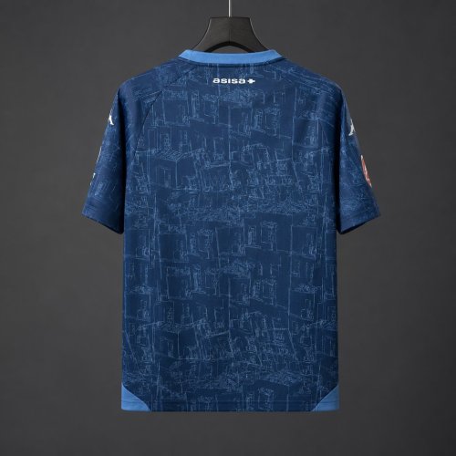 26/27 Cádiz CF Navy Blue with City Blueprint Pattern Away Jersey