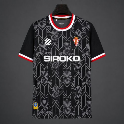 26/27 Sporting de Gijon Goalkeeper Home Black Jersey