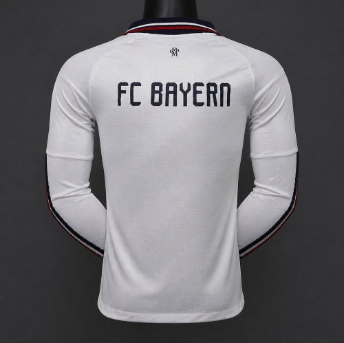 Player Version 26/27 Bayern Munich Away White Long Sleeve Jersey