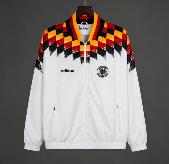 Retro 1994 Germany White Full Zipper Jacket