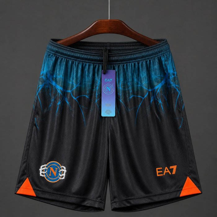 26/27 Napoli Black & Teal Lightning Special Edition Shorts
