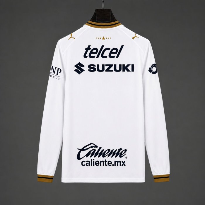 26/27 Pumas Away Long Sleeve White Jersey