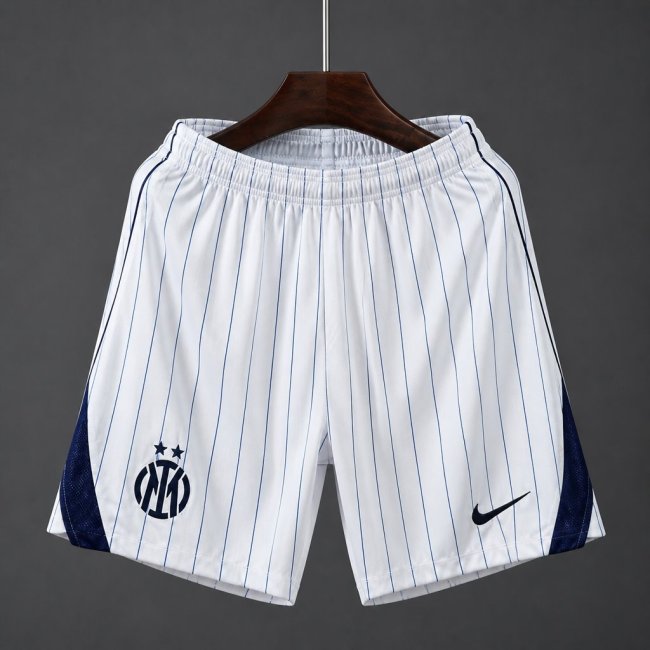 26/27 Inter Milan Away White Stripe Shorts