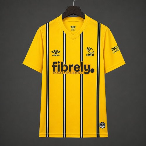 26/27 Sheffield Wednesday Away Yellow Stripes Jersey