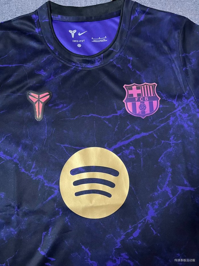 26/27 Barcelona Pre-Match Away Black&Purple Jersey