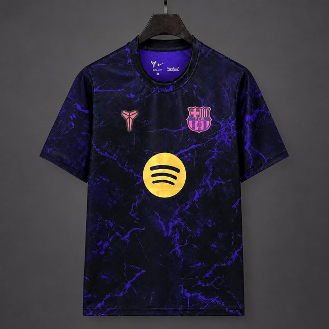 26/27 Barcelona Pre-Match Away Black&Purple Jersey