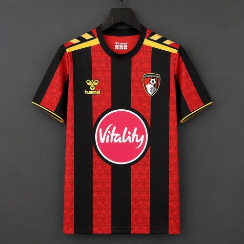26/27 Bournemouth Home Red&Black Stripes Jersey