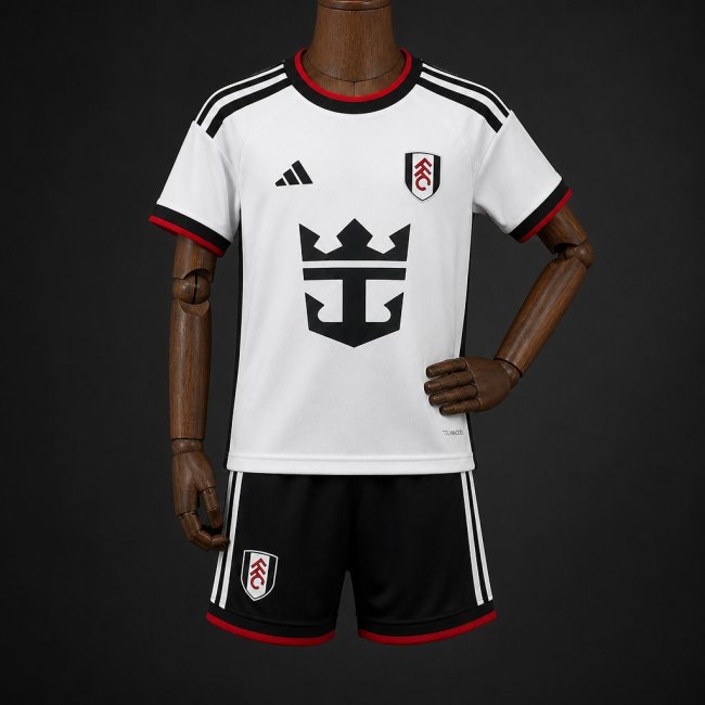 26/27 Kids Fulham Home White Kit Jersey