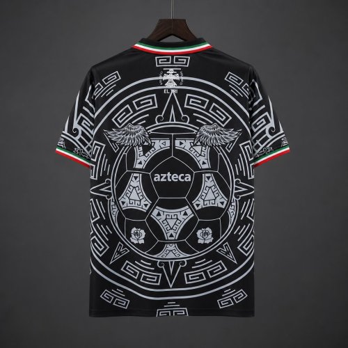 2026 Mexico Special Edition Black with Virgin of Guadalupe and Aztec Pattern Jersey