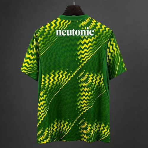 26/27 Portsmouth FC Goalkeeper Green with Yellow Zigzag Wave Pattern Jersey