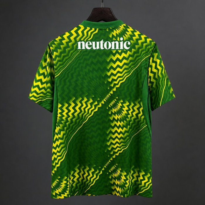 26/27 Portsmouth FC Goalkeeper Green with Yellow Zigzag Wave Pattern Jersey