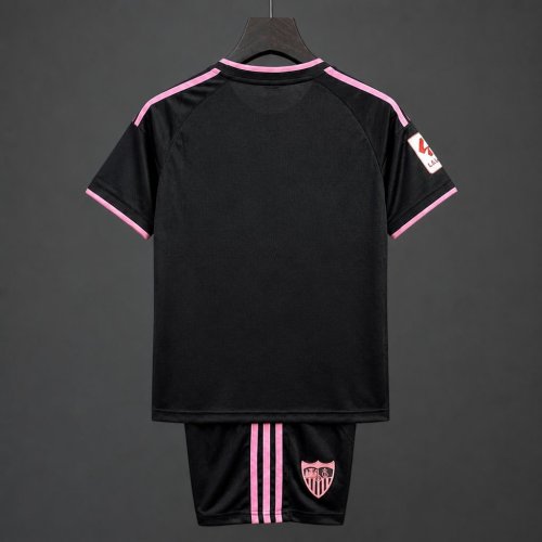 26/27 Kids Sevilla Third Black Kit Jersey