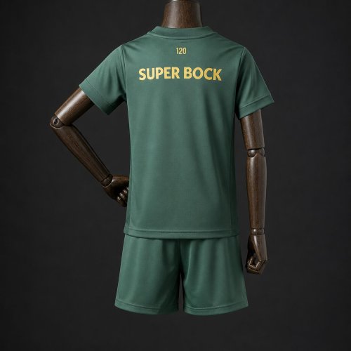 26/27 Kids  Sporting CP Lisbon 120 Years Anniversary Green Kits Jersey