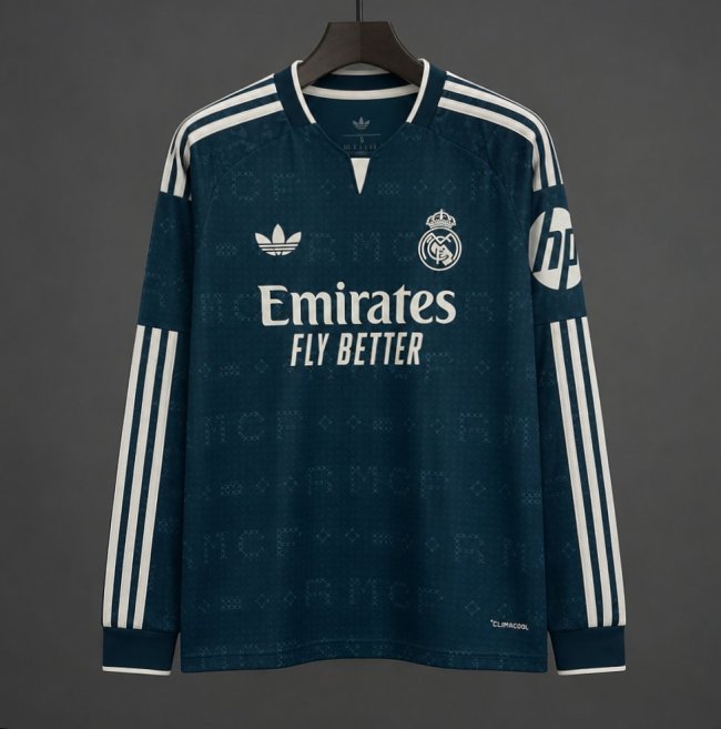 26/27 Real Madrid Third Green Long Sleeve Jersey