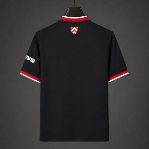 26/27 Arminia Bielefeld Away Black and Grey with Diagonal Chevron Pattern Jersey