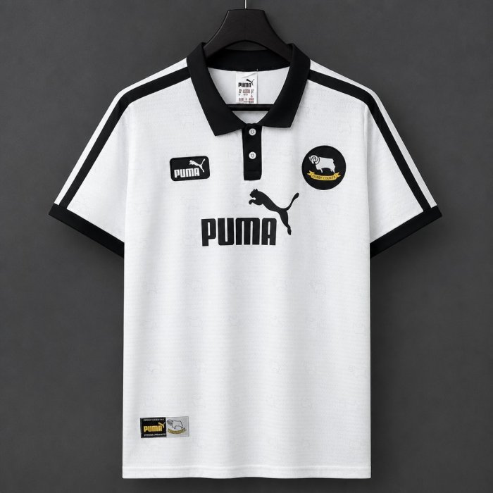 Retro 97/98 Derby County Home White Jersey