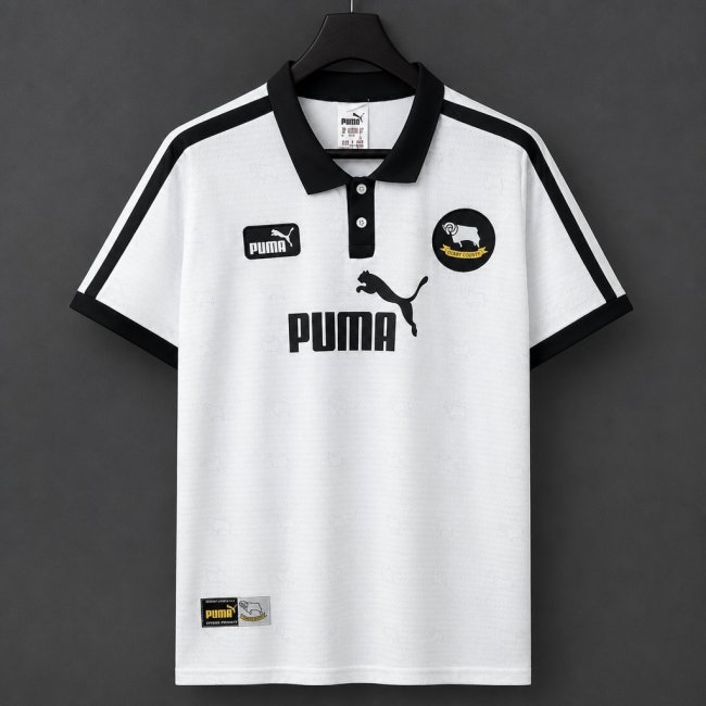Retro 97/98 Derby County Home White Jersey