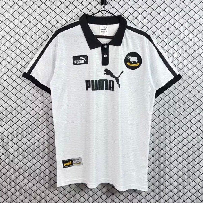 Retro 97/98 Derby County Home White Jersey