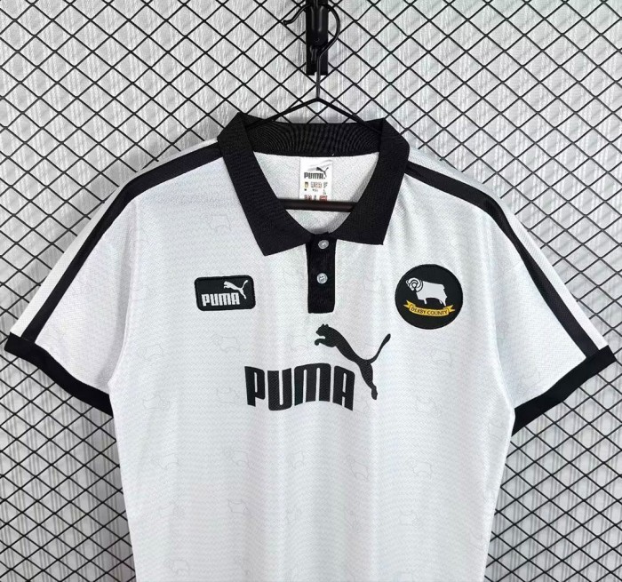 Retro 97/98 Derby County Home White Jersey