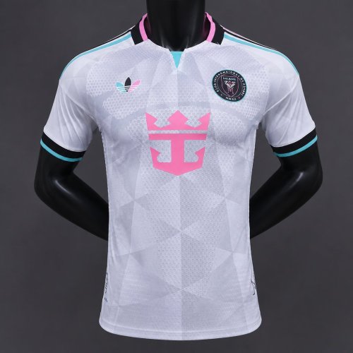 Player Version 26/27 Inter Miami CF Away White with Geometric Diamond Pattern Jersey