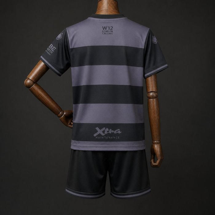 26/27 Kids Queens Park Rangers QPR Third Black Kits Jersey