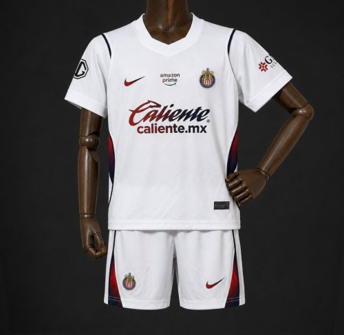 26/27 Kids Chivas Away White Kits Jersey