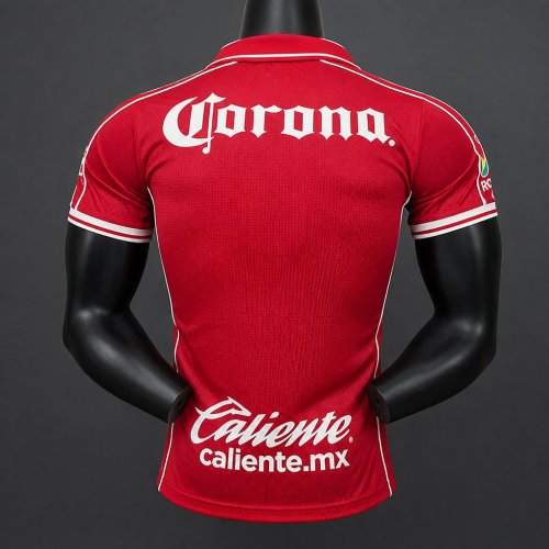 Player Version 26/27 Toluca Home Red Jersey